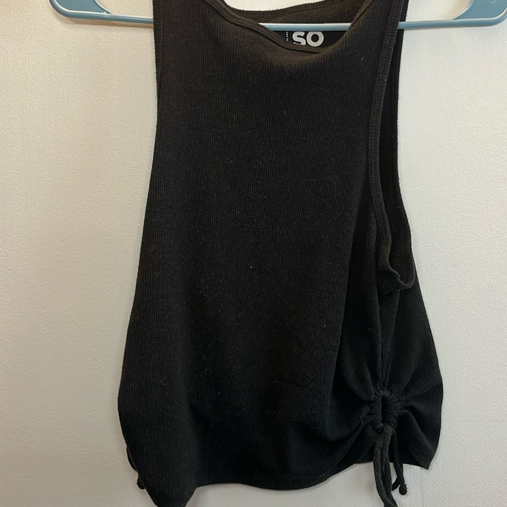 Black crop top
